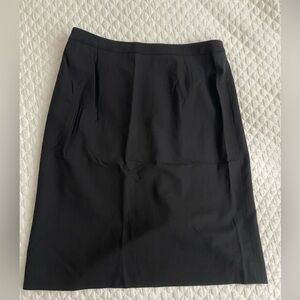 brooks brothers black petite skirt